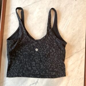 Lululemon Align Tank Top CAMO deep Coal Multi